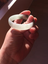 Load image into Gallery viewer, 51.5mm Certified type A 100% Natural light green thin Jadeite Jade bangle PB269-1039