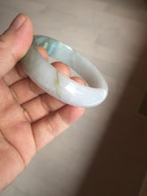 Load image into Gallery viewer, 54.2mm Certified type A 100% Natural dark green brown white purple Jadeite bangle AD120-3001