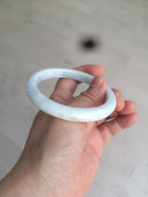 Load image into Gallery viewer, 57mm certified 100% natural light green/white jadeite jade bangle AX81-0308