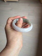 Load image into Gallery viewer, 54.2mm Certified type A 100% Natural dark green brown white purple Jadeite bangle AD120-3001