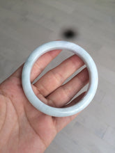 Load image into Gallery viewer, 57mm certified 100% natural light green/white jadeite jade bangle AX81-0308