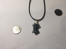 Load image into Gallery viewer, 100% natural type A icy watery light green blue gray Guatemala jadeite little Calf Pendant to the Heart pendant PE28