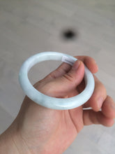 Load image into Gallery viewer, 57mm certified 100% natural light green/white jadeite jade bangle AX81-0308