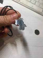 Load image into Gallery viewer, 100% natural type A icy watery light green blue gray Guatemala jadeite little Calf Pendant to the Heart pendant PE28