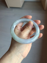 Load image into Gallery viewer, 60.5mm Certified Type A 100% Natural icy watery green/purple chubby Jadeite Jade bangle PB236-9536