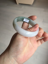 Load image into Gallery viewer, 54.2mm Certified type A 100% Natural dark green brown white purple Jadeite bangle AD120-3001