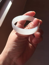 Load image into Gallery viewer, 51.7mm Certified type A 100% Natural white thin Jadeite Jade bangle PB267-1025