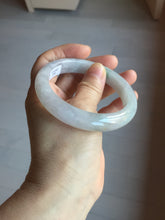 Load image into Gallery viewer, 58.7mm Certified Type A 100% Natural icy watery green/purple chubby Jadeite Jade bangle BP222-9540
