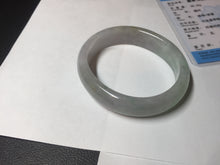 Load image into Gallery viewer, 51.5mm certified 100% natural type A light purple sunny green yellow oval jadeite jade bangle BL77-8666