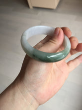 Load image into Gallery viewer, 54.2mm Certified type A 100% Natural dark green brown white purple Jadeite bangle AD120-3001