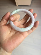 Load image into Gallery viewer, 60mm certified Type A 100% Natural light green purple Jadeite Jade bangle PC97-8466