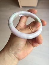 Load image into Gallery viewer, 60mm certified Type A 100% Natural light green purple Jadeite Jade bangle PC97-8466