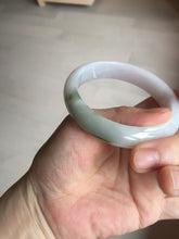 Load image into Gallery viewer, 57.7mm Certified 100% natural Type A dark green white purple jadeite jade bangle AH91-3014