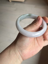 Load image into Gallery viewer, 57.7mm Certified 100% natural Type A dark green white purple jadeite jade bangle AH91-3014