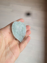 Load image into Gallery viewer, 100% Natural type A light green/white concentric hearts/pinky promise(执子之手,与子偕老) jadeite Jade pendant necklace AZ74