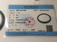 Load image into Gallery viewer, 61.5mm Certified Type A 100% Natura dark blue/green/gray/black Guatemala slim round cut Jadeite bangle AZ152-2047