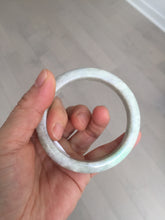 Load image into Gallery viewer, 56.5mm 100% natural type A sunny green/white/purple jadeite jade bangle BM49-8039