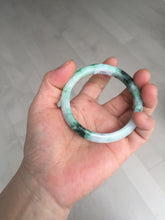 Load image into Gallery viewer, 52.5mm certified 100% natural Type A sunny green purple slim jadeite jade bangle BN9-7083