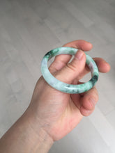 Load image into Gallery viewer, 52.5mm certified 100% natural Type A sunny green purple slim jadeite jade bangle BN9-7083