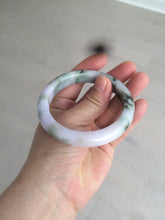 Load image into Gallery viewer, 56.3mm certified 100% natural Type A dark green/purple jungle camouflage color jadeite jade bangle AX77-5285
