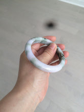 Load image into Gallery viewer, 56.3mm certified 100% natural Type A dark green/purple jungle camouflage color jadeite jade bangle AX77-5285