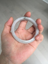Load image into Gallery viewer, 54.4mm certified 100% natural Type A icy watery white light purple jadeite jade bangle BN8-7071