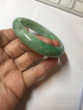 Load image into Gallery viewer, 50mm Certified Type A 100% Natural sunny green gray Oval shape Jadeite Jade bangle BG235-9903