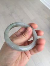 Load image into Gallery viewer, 53mm 100% natural certified dark green/gray jadeite jade bangle BM53-8655