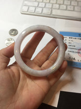 Load image into Gallery viewer, 60mm certified Type A 100% Natural light green red purple (Fu Lu Shou) Jadeite Jade bangle PC96-8467