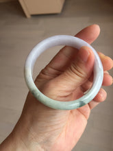 Load image into Gallery viewer, 53mm certified 100% natural Type A light green purple jadeite jade bangle AA33-4281