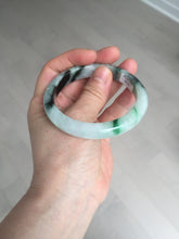 Load image into Gallery viewer, 56.9mm 100% natural Type A sunny green white jadeite jade bangle BN7-8239