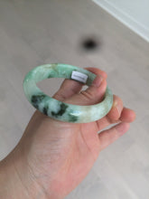 Load image into Gallery viewer, 59.5mm certified Type A 100% Natural sunny green Jadeite bangle AX76-6145