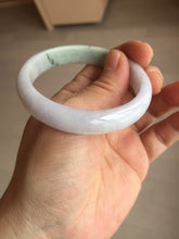 Load image into Gallery viewer, 53mm certified 100% natural Type A light green purple jadeite jade bangle AA33-4281