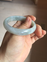 Load image into Gallery viewer, 50.5mm certified 100% natural Type A light green/purple oval jadeite jade bangle PB191