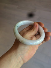 Load image into Gallery viewer, 61.2mm Certified Type A 100% Natural light green/white/brown/purple Jadeite Jade bangle AH82-0480