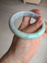 Load image into Gallery viewer, 59mm Certified Type A 100% Natural sunny green purple Jadeite Jade bangle BP39-1184