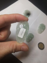 Load image into Gallery viewer, Certified type A 100% Natural icy watery green Jadeite Jade leaf pendant BH59-5-2611