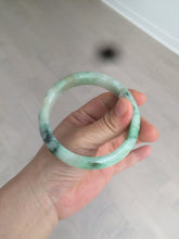 Load image into Gallery viewer, 59.5mm certified Type A 100% Natural sunny green Jadeite bangle AX76-6145