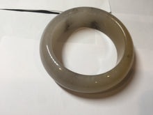 Load image into Gallery viewer, 61mm 100% natural beige/yellow/gary/brown with floating seaweeds chubby Quartzite (Shetaicui jade) bangle XY119