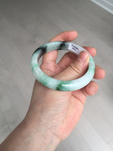Load image into Gallery viewer, 56.9mm 100% natural Type A sunny green white purple jadeite jade bangle BN6-8241