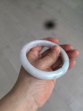 Load image into Gallery viewer, 61.2mm Certified Type A 100% Natural light green/white/brown/purple Jadeite Jade bangle AH82-0480