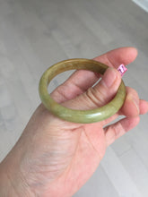 Load image into Gallery viewer, 48-53 mm Type A 100% Natural yellow brown Jadeite oval/round Jade bangle group girl/small adult hand Z45