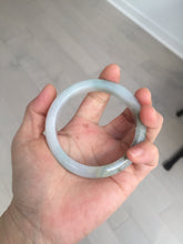 Load image into Gallery viewer, 57.5mm Certified Type A 100% Natural white/light purple/brown Jadeite Jade bangle BM51-7048