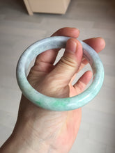 Load image into Gallery viewer, 59mm Certified Type A 100% Natural sunny green purple Jadeite Jade bangle BP39-1184