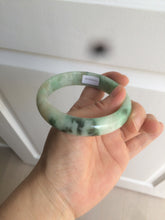 Load image into Gallery viewer, 59.5mm certified Type A 100% Natural sunny green Jadeite bangle AX76-6145