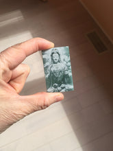 Load image into Gallery viewer, 100% natural blue gray white Guatemala jadeite jade Photo engraving Guanyin (观音) rectangle safe and sound pendant/worry stone/decor PA248