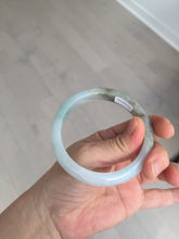 Load image into Gallery viewer, 57.5mm Certified Type A 100% Natural white/light purple/brown Jadeite Jade bangle BM51-7048