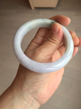 Load image into Gallery viewer, 56.5mm certified 100% natural Type A light green purple jadeite jade bangle AA32-4276