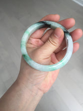 Load image into Gallery viewer, 56.9mm 100% natural Type A sunny green white purple jadeite jade bangle BN6-8241