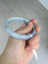 Load image into Gallery viewer, 59mm Certified Type A 100% Natural green gray black(Wuji, 淡乌鸡) Jadeite Jade bangle BQ55-6886
